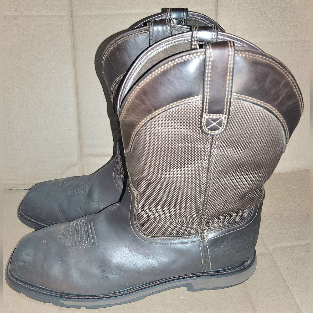 Mens Ariat Groundbreaker Steel Toe Waterproof Work Boots 10015196 Size 12 D